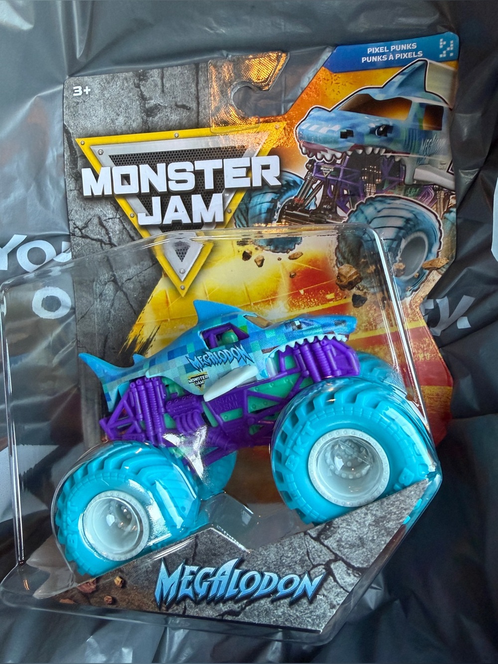 Monster Jam - Megalodon (Pixel Punks) 2026 Series 46 CHASE / 1:64 Scale 🦈
